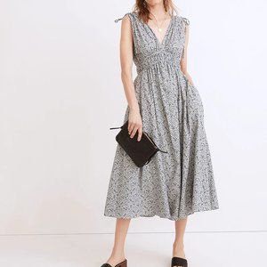 Madewell Sophia Smocked Midi Dress in Florentine Floral